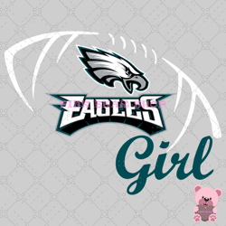 eagles girl svg,nfl svg, football svg file, football logo,nfl fabric, nfl football, sport svg -pink bear shop