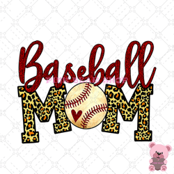 baseball mom heart sport leopard plaid png, sport png, game day png, sports ball png