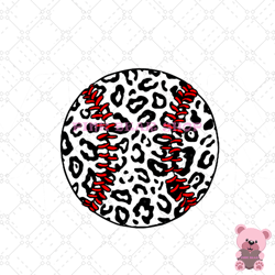 cow print leopard mother day softball png, sport png, game day png, sports ball png