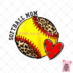 softball mom heart sport baseball mother day png, mothers day png, mom png design, mom sublimation