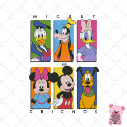 mickey and friends happy moment png, disney png, disney mickey png, digital download