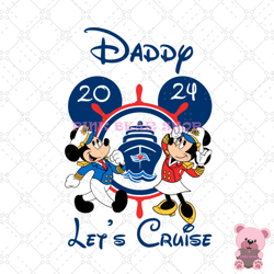 daddy mickey mouse let cruise 2024 png, disney png, disney mickey png, digital download