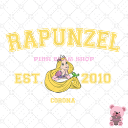 corona princess rapunzel est 2010 png, disney png, disney mickey png, digital download