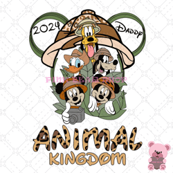 daddy wild animal kingdom 2024 png, disney png, disney mickey png, digital download