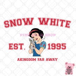 a kingdom far away snow white est 1995 png, disney png, disney mickey png, digital download