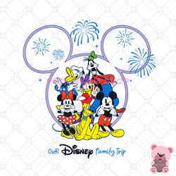 mickey friends our disney family trip png, disney png, disney mickey png, digital download