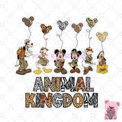 mickey friends wild balloon animal kingdom png, disney png, disney mickey png, digital download
