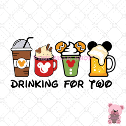 drinking for two disney mickey drinks svg, disney svg, disney mickey svg, digital download