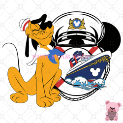 sailor pluto dog disney cruise ship svg, disney svg, disney mickey svg, digital download