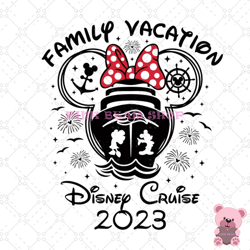 minnie family vacation disney cruise ship svg, disney svg, disney mickey svg, digital download
