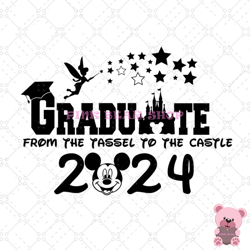 graduate from tassel to the castle mickey svg, disney svg, disney mickey svg, digital download
