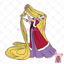 christmas costume princess tangled rapunzel svg, disney svg, disney mickey svg, digital download