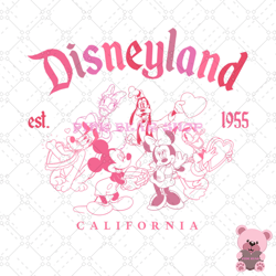 mickey friends disneyland california est 1955 svg, disney svg, disney mickey svg, digital download