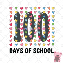 hearts bundle 100 days of school svg, disney svg, disney mickey svg, digital download