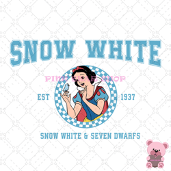 disney princess snow white and 7 dwarfs est 1937 svg, disney svg, disney mickey svg, digital download