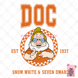 doc disney snow white and 7 dwarfs est 1937 svg, disney svg, disney mickey svg, digital download