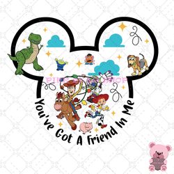 mickey head toy story you've got a friend in me png, disney png, disney mickey png, digital download