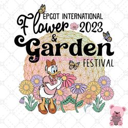 epcot international daisy flower and garden 2023 png, disney png, disney mickey png, digital download
