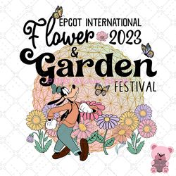 epcot international goofy flower and garden festival png, disney png, disney mickey png, digital download