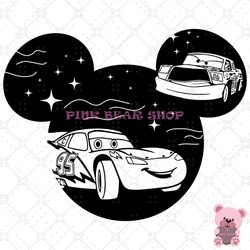 mickey glitter head cars mcqueen png, disney png, disney mickey png, digital download