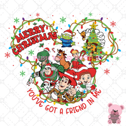you've got a friend in me toy story christmas png, disney png, disney mickey png, digital download