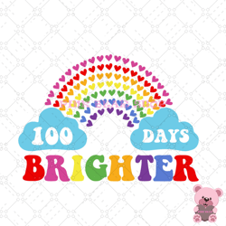 rainbow disney 100 days brighter png, disney png, disney mickey png, digital download