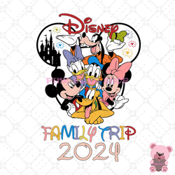 disney mickey mouse friends castle family trip png, disney png, disney mickey png, digital download