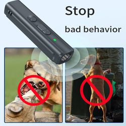 rechargeable ultrasonic dog bark control device - safe and effective deterrent for excessive barking
