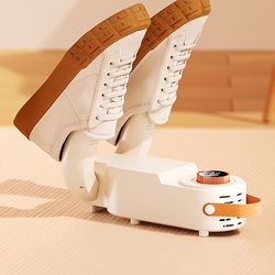 boot dryer, shoe dryer - portable boot glove shoe dryer and warmer with 2-hour delay timer,