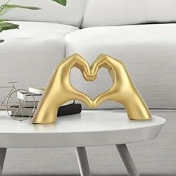 gesture decoration - heart finger statue modern art sculpture - personalized home decor