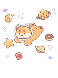 shiba inu on pastry galaxy