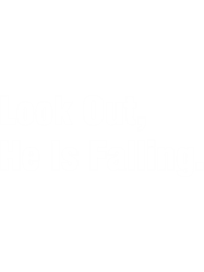 look out, he is falling funny .