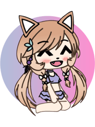 cute gacha life style kawaii chibi kitty girl anna chan