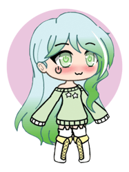 cute gacha series girl - riley