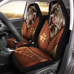 personalized image pitbull dog car seat covers custom photo dog car accessories gifts idea