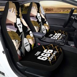 Code:666 Zorome Car Seat Covers Custom Darling In The Franxx Anime Car Accessories