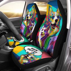 beautiful pop art corgi car seat covers custom nice butt corgi car accessories