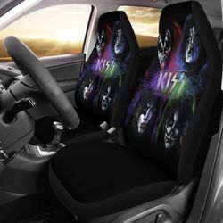 kiss band rock band car seat covers amazing fan gift