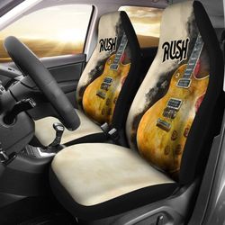 rush car seat covers guitar rock band fan gift