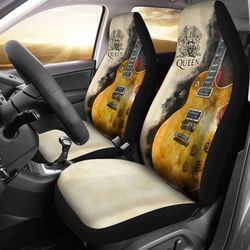 queen car seat covers guitar rock band fan