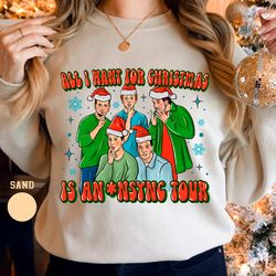 all i want for christmas is an nsync tour sweatshirt, nsync go on tour sweater, in my nsync reunion era, nsync cassette