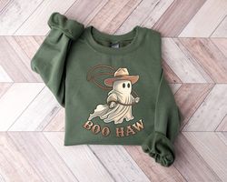 Boo Haw Shirt, Cute Ghost Shirt, Spooky Season Shirt, Halloween Ghost Shirt, Halloween Sweatshirt, Western Halloween Shi