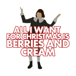 little lad  all i want for christmas is berries and cream