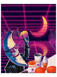 moonday night 80s retro aesthetic vaporwave