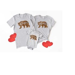 mama papa baby bear shirt set. baby shower