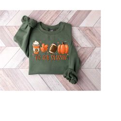 tis' the season fall sweatshirt, fall football sweatshirt,