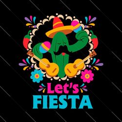 cinco de mayo mexican guitar cactus svg png digital , flower svg,