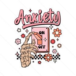 anxiety on svg mental health awareness svg digital file