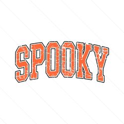 retro spooky varsity autumn halloween svg digital cricut file