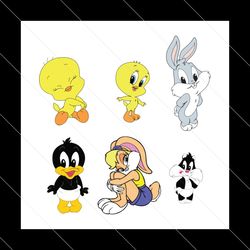 baby looney tunes svg, bundle svg, svg files, svg cricut, silhouette